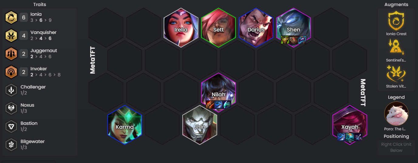 Ionia Xayah board - https://www.metatft.com/team-builder/Hgk1hEZ2yyMBEMWwGFtaINoaKWTGzLhYoCKQiU vwo8BpF4OtqHpouE3r2cTPaRfn0J9d 